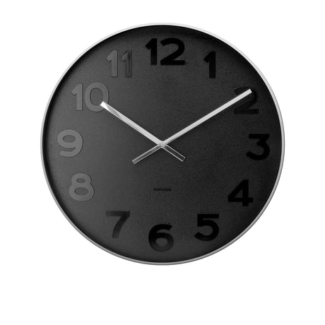 Karlsson Mr Black Numbers Wall Clock 51cm - Image 01