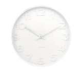 Karlsson Mr White Wall Clock 38cm - Image 01