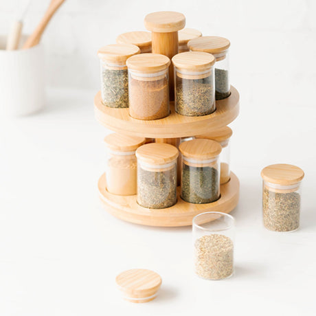 Kate's Kitchen 2 Tier Spice Rack Jar Set of 12 - Image 02