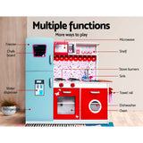 Keezi Kids Pretend Play Kitchen Red/Pink - Image 03