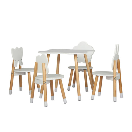 Keezi Kids Table and Chairs Set 5pc - Image 01