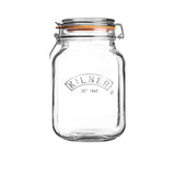 Kilner Square Clip Top Jar 1.5 litre - Image 01