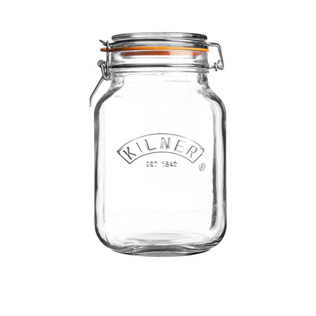 Kilner Square Clip Top Jar 1.5 litre - Image 01