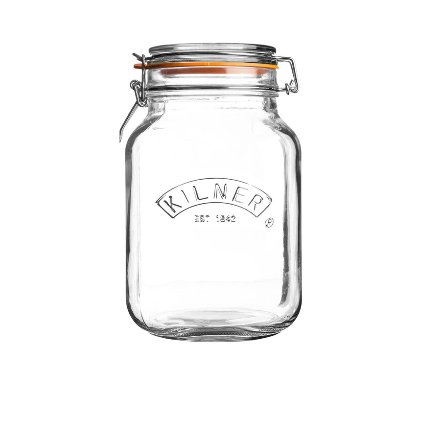 Kilner Square Clip Top Jar 1.5 litre - Image 01