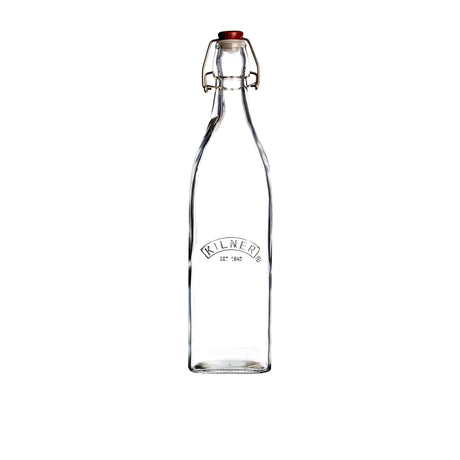 Kilner Square Clip Top Bottle 1L - Image 01