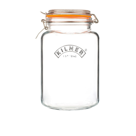 Kilner Square Clip Top Jar 3 Litre - Image 01