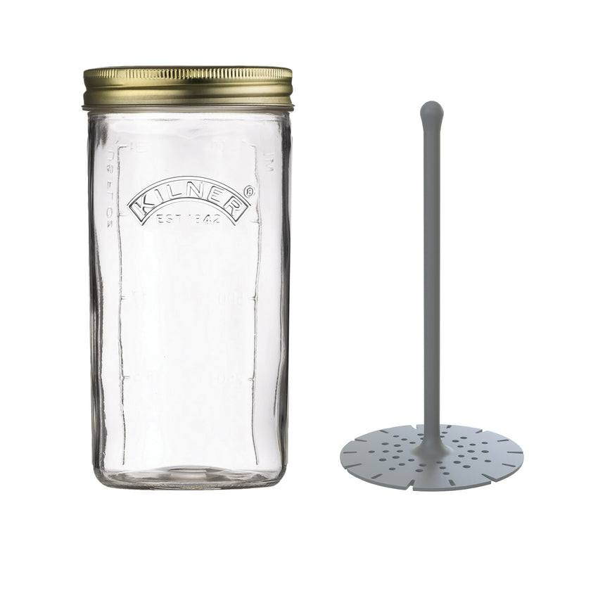 Kilner Pickle Jar with Lifter 1 Litre - Image 01