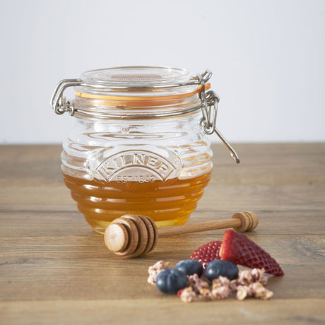 Kilner Honey Pot with Drizzler Spoon 400ml - Image 02