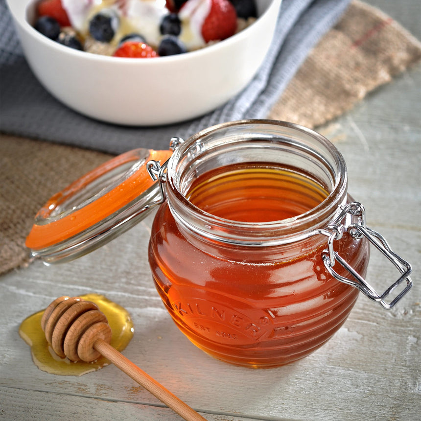 Kilner Honey Pot with Drizzler Spoon 400ml - Image 04