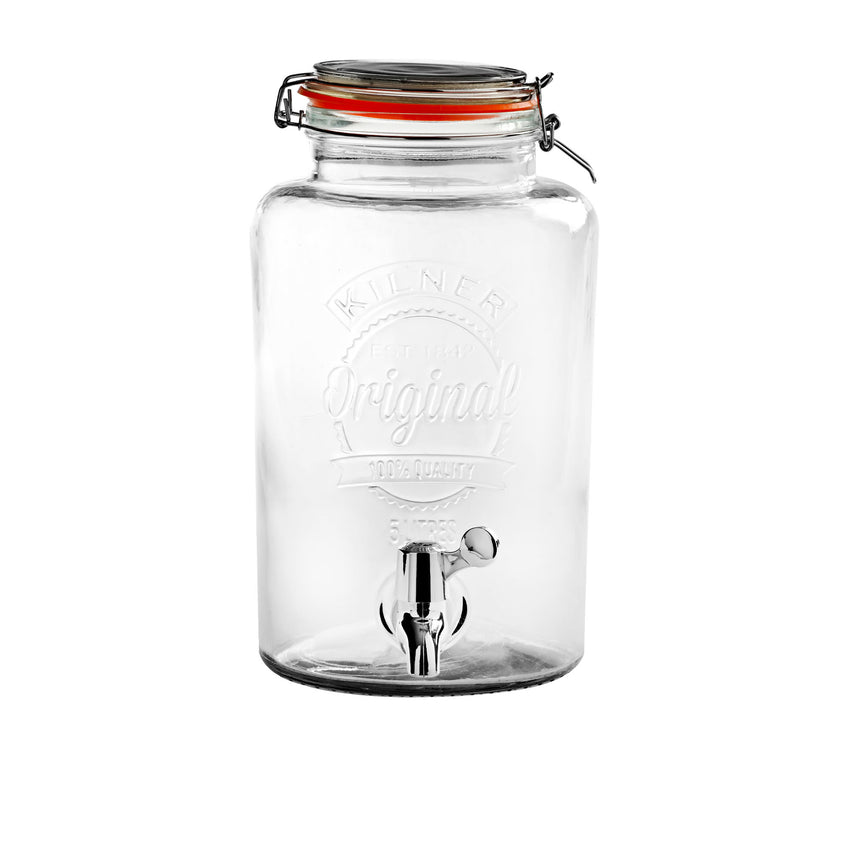 Kilner Round Drink Dispenser Jar with Dispensing Tap 5 Litre - Image 01