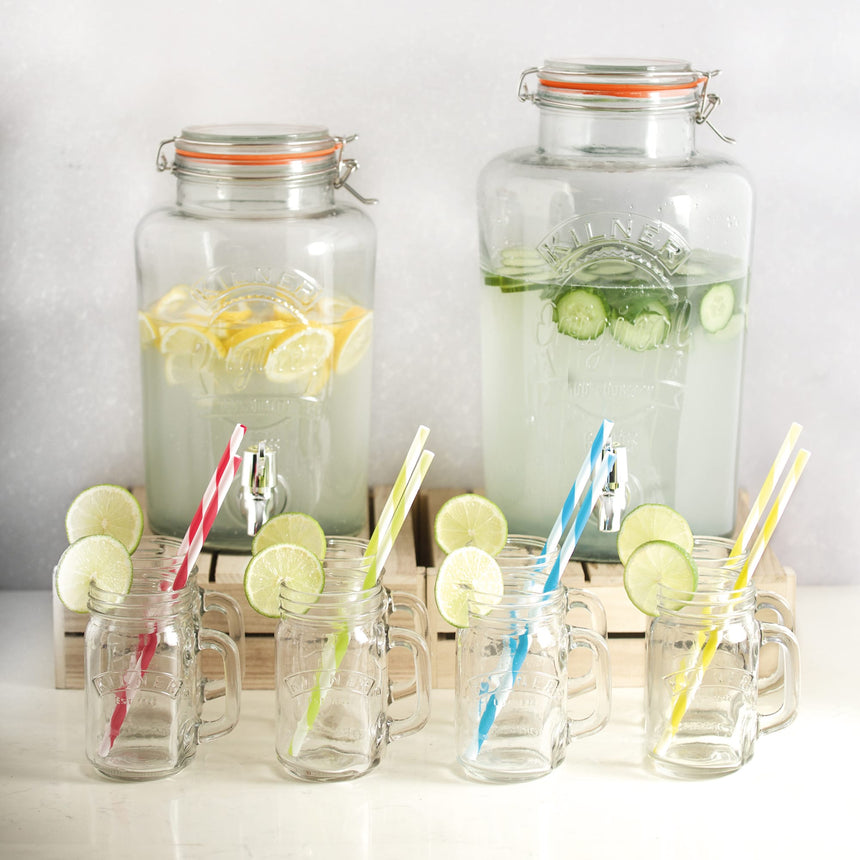 Kilner Round Drink Dispenser Jar with Dispensing Tap 8 Litre - Image 02