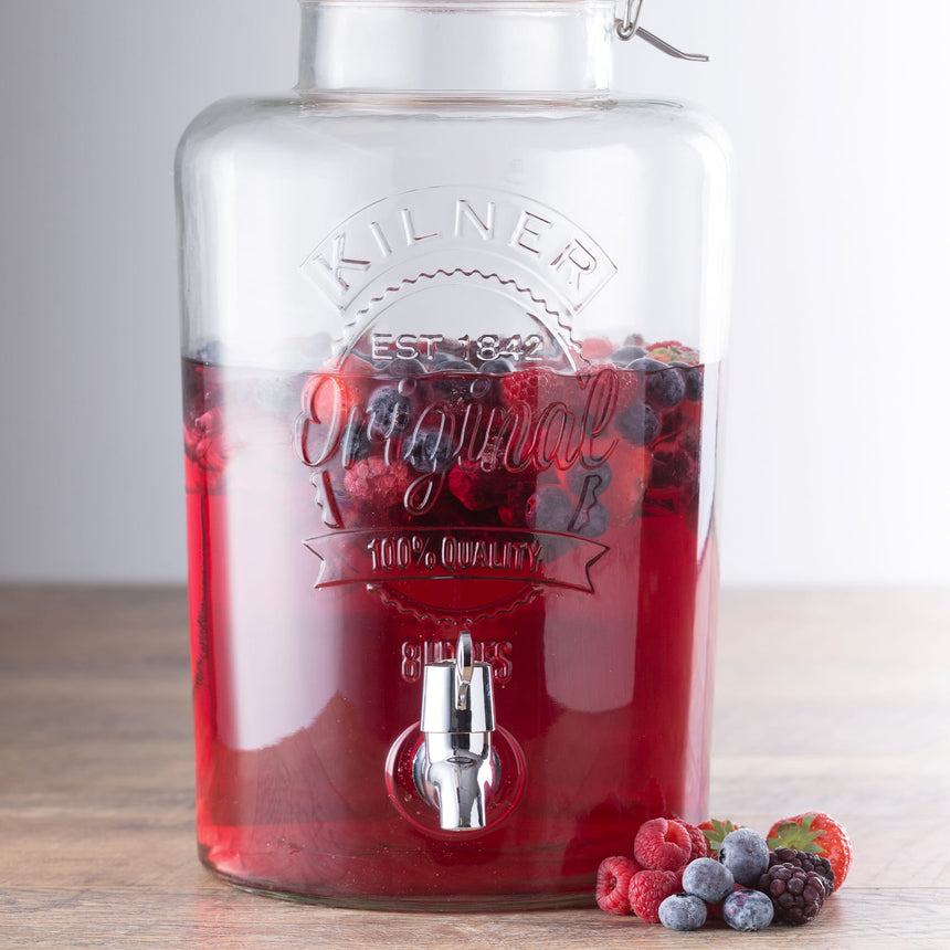 Kilner Round Drink Dispenser Jar with Dispensing Tap 8 Litre - Image 03