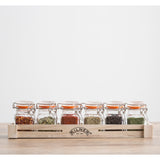 Kilner Spice Jar 70ml and Wooden Crate 7 Piece Set - Image 03