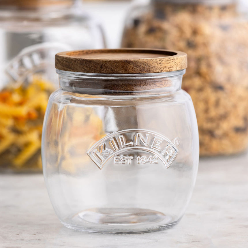 Kilner Universal Jar with Wooden Lid 850ml - Image 04