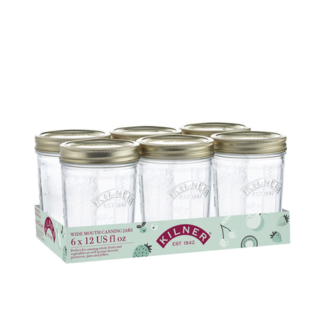 Kilner Wide Mouth Preserve Jar 350ml Set of 6 - Image 01