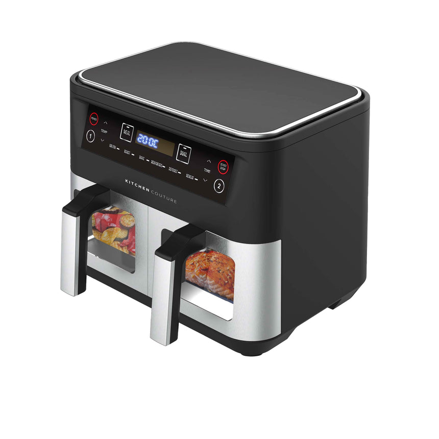 Kitchen Couture Dual View Digital Air Fryer 10L Silver - Image 05