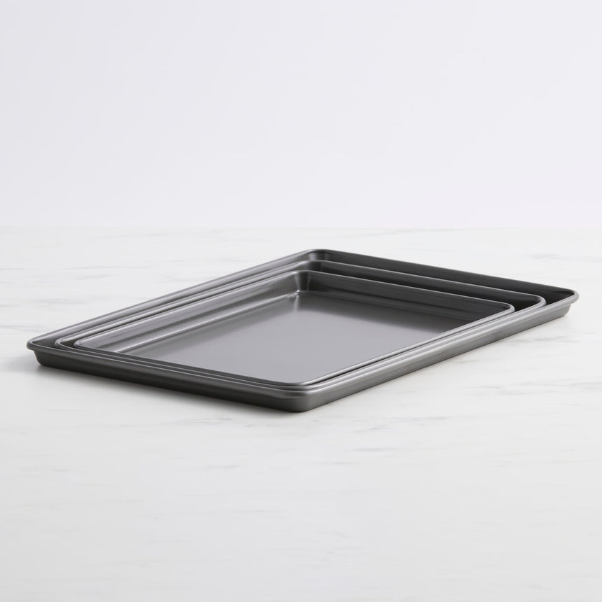 Kitchen Pro Bakewell Non Stick Baking Tray Set 3 Piece - Image 01