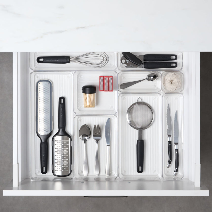 Kitchen Pro Clear Drawer Organiser 7.5x22.5x5cm - Image 05