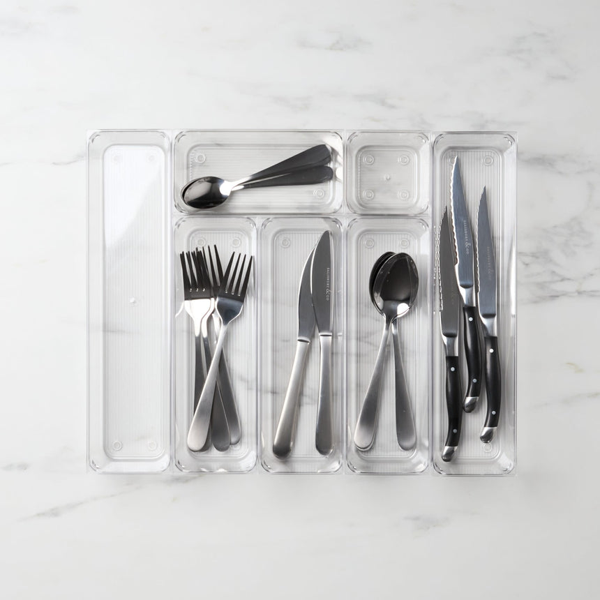 Kitchen Pro Clear Drawer Organiser 7 Piece Set - Image 01