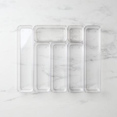 Kitchen Pro Clear Drawer Organiser 7 Piece Set - Image 02