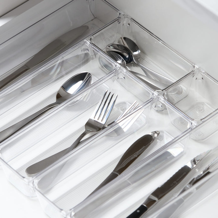 Kitchen Pro Clear Drawer Organiser 7 Piece Set - Image 04