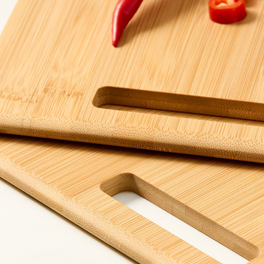 Kitchen Pro Eco Bamboo Cutting Board 2 Piece Set - Image 03