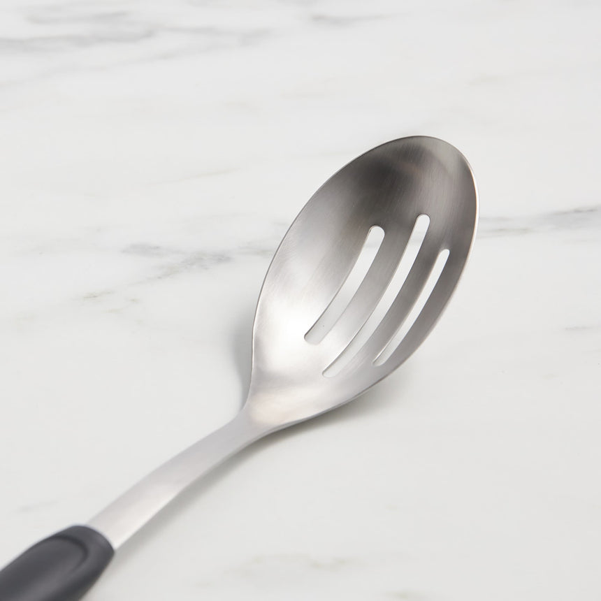 Kitchen Pro Ergo Stainless Steel Slotted Spoon - Image 03