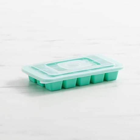 Kitchen Pro Kool 15 Cube Ice Tray  Silicone with Lid Aqua - Image 01