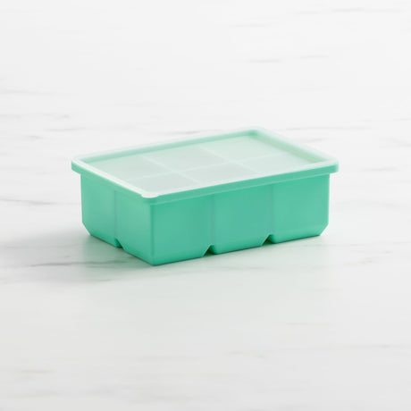 Kitchen Pro Kool 6 Cube Jumbo Silicone Ice Tray with Lid - Image 01