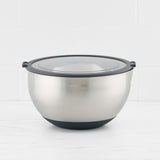 Kitchen Pro Mixwell Mixing Bowl with Clear Lid 4.5L Grey - Image 01