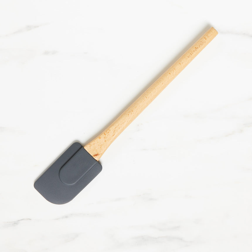 Kitchen Pro Oslo Silicone Medium Spatula with Beechwood Handle Charcoal - Image 01