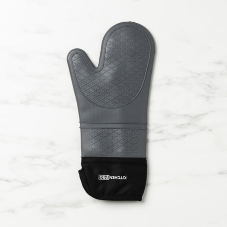 Kitchen Pro Oslo Silicone Oven Glove Grey - Image 01