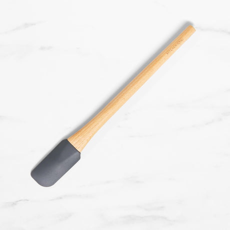 Kitchen Pro Oslo Silicone Small Spatula with Beechwood Handle Charcoal - Image 01