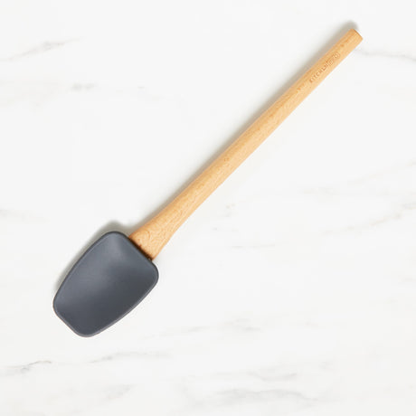 Kitchen Pro Oslo Silicone Spatula Turner with Beechwood Handle Charcoal - Image 01