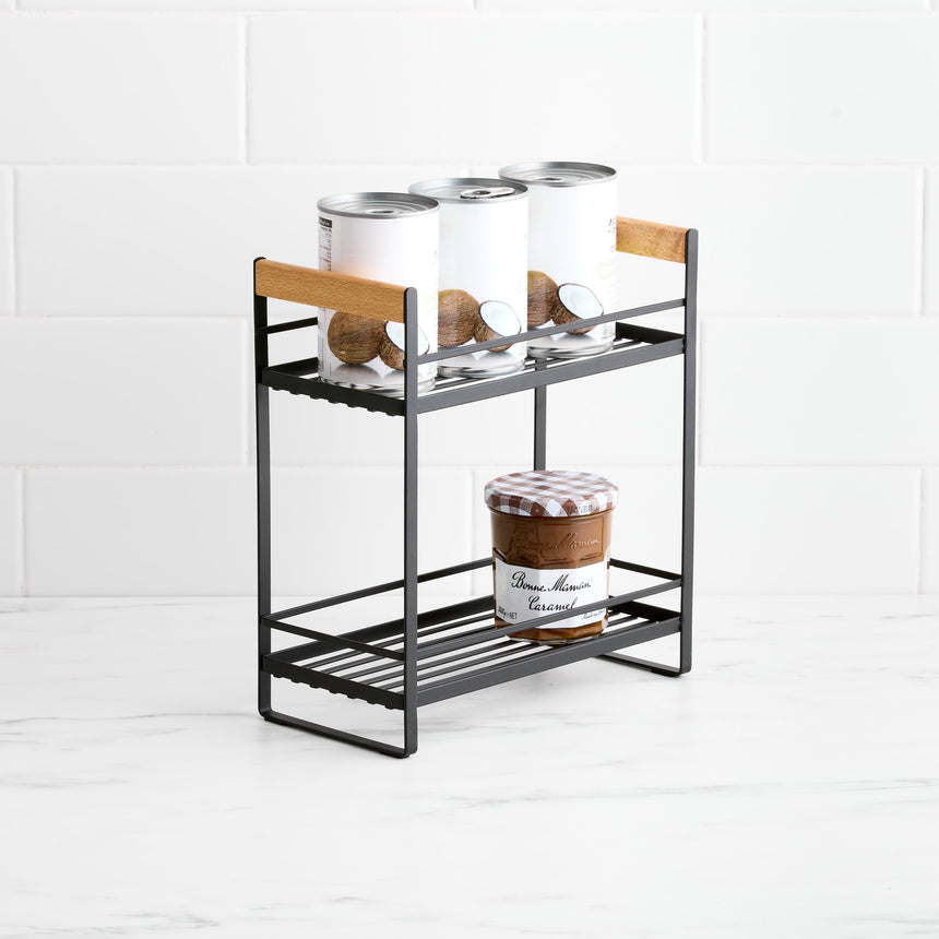 Kitchen Pro Tidy 2 Tier Kitchen Organiser in Black - Image 04