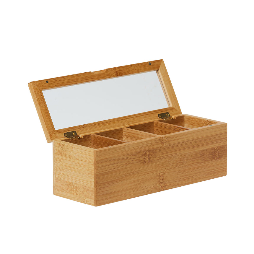 Kitchen Pro Eco Tea Box 4 Compartment Natural - Image 01