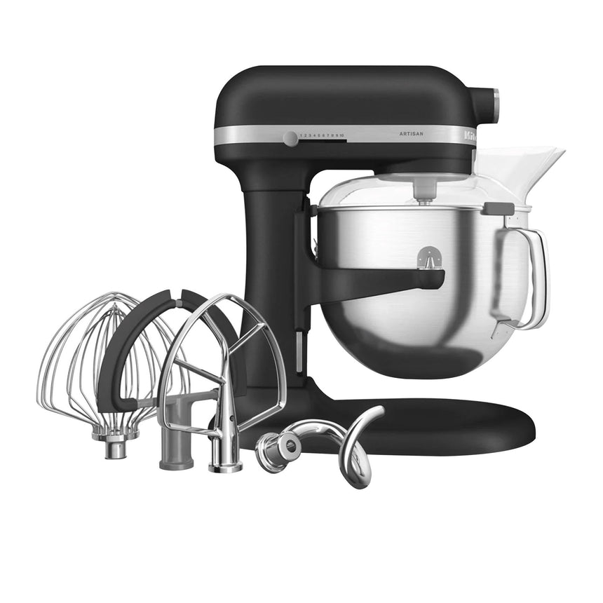 Kitchenaid Artisan KSM70 Bowl Lift Stand Mixer Cast Iron in Black - Image 01