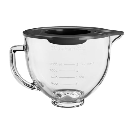 KitchenAid Glass Bowl with Silicone Lid for Tilt-Head Stand Mixer 4.7L - Image 01