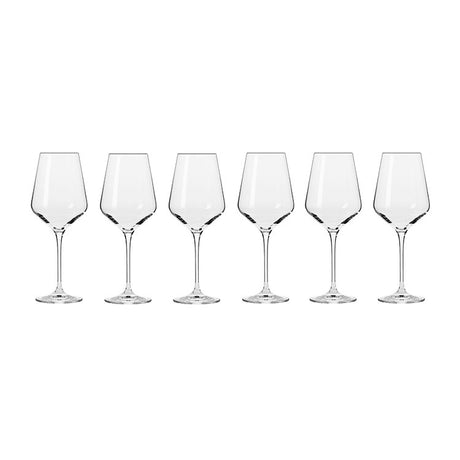 Krosno Avant Garde White Wine Glass 390ml Set of 6 - Image 02