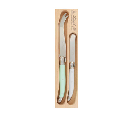 Laguiole Andre Verdier Debutant Cheese Knife Set of 2 23cm - Image 01