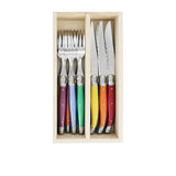 Laguiole Andre Verdier Debutant 12 Piece Cutlery Set Mixed - Image 01