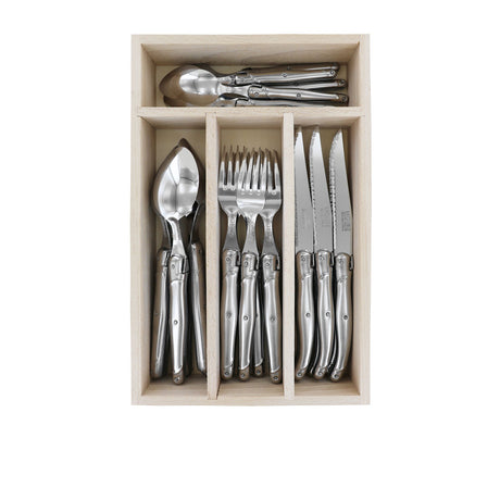 Laguiole by Andre Verdier Debutant Cutlery Set 24pc Stainless Steel - Image 01