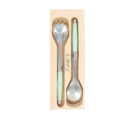 Laguiole Andre Verdier Debutant Salad Server Set of 2 Mint - Image 01