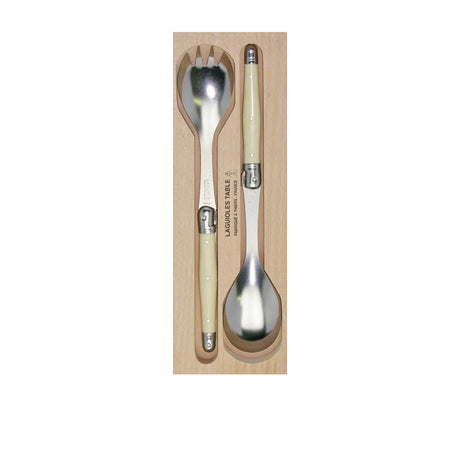 Laguiole Andre Verdier Debutant Salad Servers Ivory - Image 01