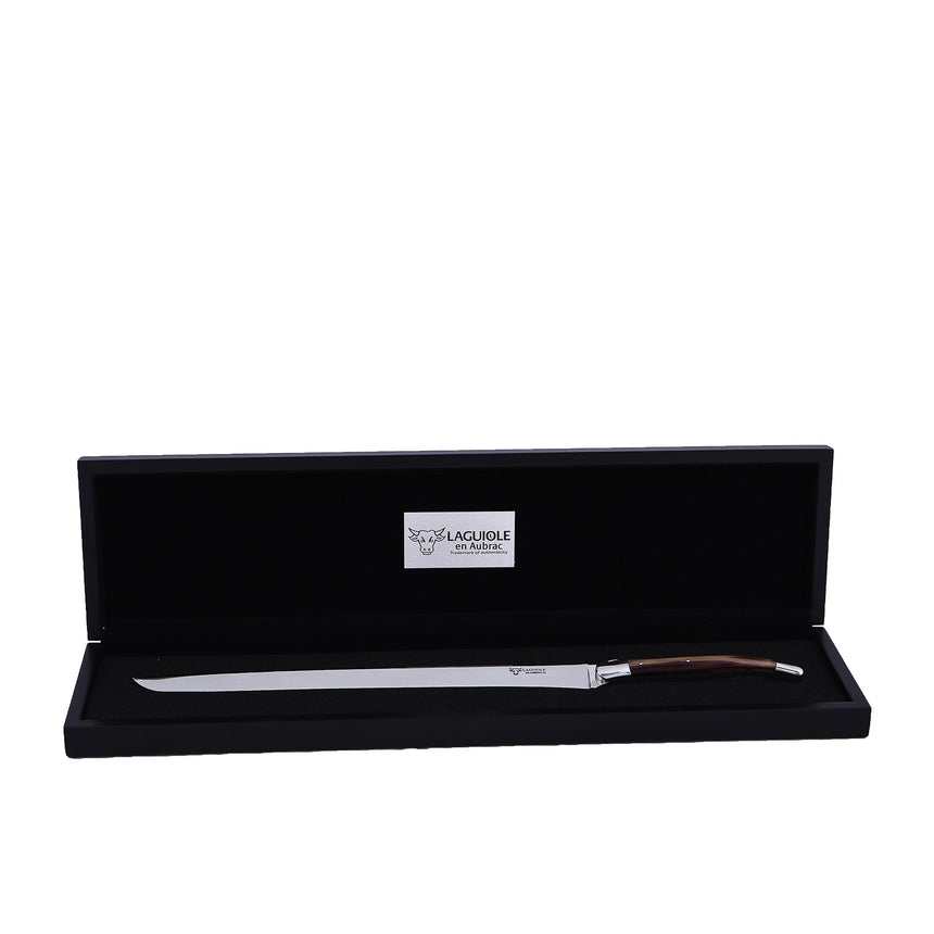 Laguiole En Aubrac Ham Knife 30cm Solid Horn - Image 01