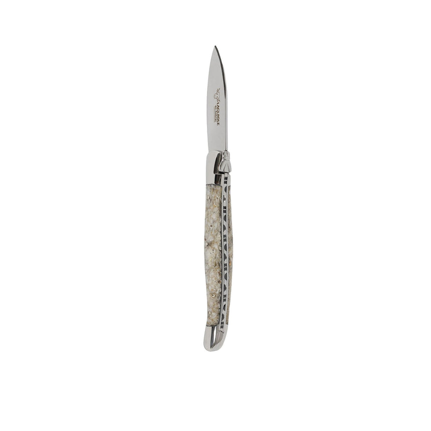 Laguiole En Aubrac Oyster Knife with Oyster Shell Handle - Image 02