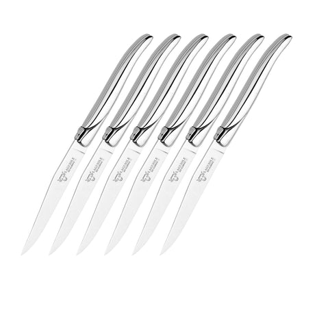 Laguiole En Aubrac Steak Knife Set of 6 Stainless Steel - Image 01