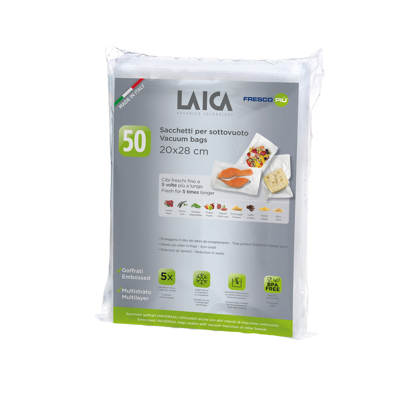 Laica Vacuum Bags 20 x 28cm Pack of 50 - Image 01