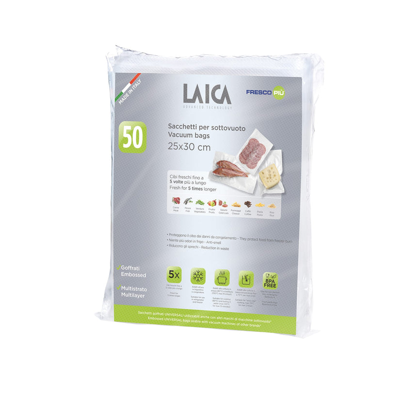 Laica Vacuum Bags 25 x 30cm Pack of 50 - Image 01