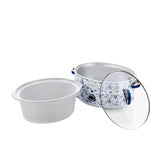 Laura Ashley China Rose Slow Cooker 6.5 Litre in White and in Blue - Image 03